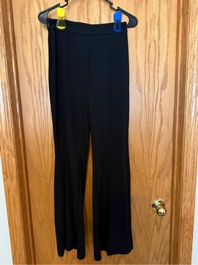 SHEIN Black High-Rise Wide-Leg Pants